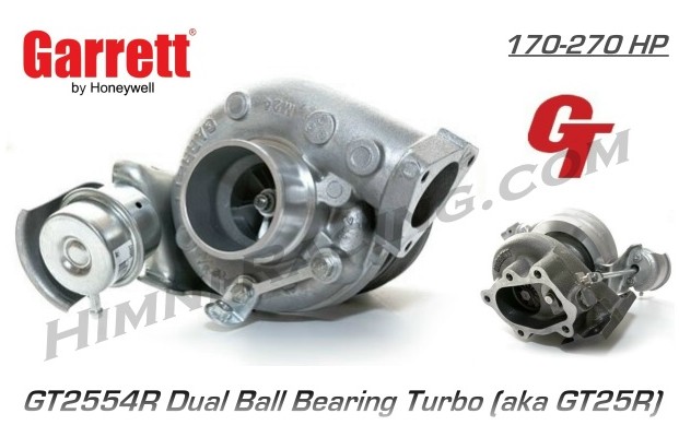 Garrett GT25R Ball Bearing Turbo - GT2554R (270 HP) - Click Image to Close