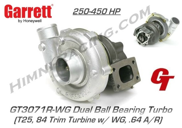 Garrett GT3071R-WG Ball Bearing Turbo - 84 Trim (450 HP) - Click Image to Close