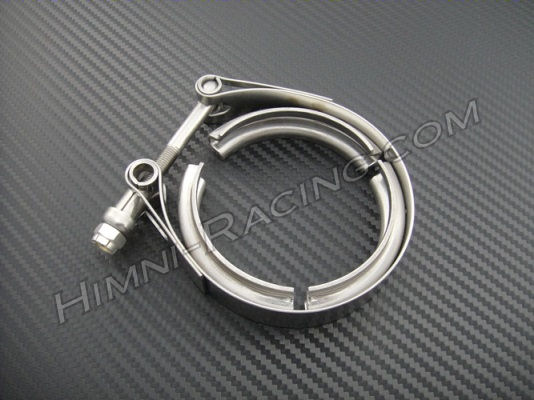2.5" V-Band Turbo Exhaust Clamp - Stainless Steel - Click Image to Close
