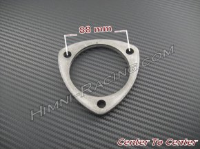 3 Bolt Downpipe Exhaust Flange - For 2.50" Pipe/Tube