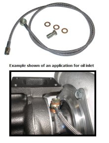 -3 AN Stainless Steel Low Profile Line Kit GT25R-GT35R