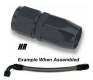 (image for) -10 AN Straight Hose End - Black Anodized
