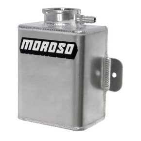Moroso Universal Coolant Expansion Tank: 8in x 6.5in x 3in 1.25qt.