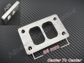 T3 T3/T4 Turbo/Manifold Inlet Flange - Divided Stainless Steel