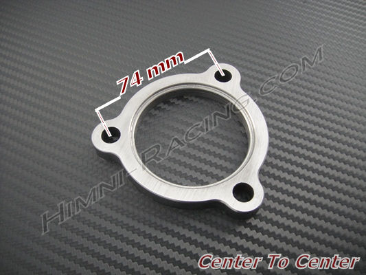 3.5" STAINLESS STEEL 3 BOLT FLANGES 8MM THICK 38MM TO 89MM EXHAUST JOINER 1.5" 