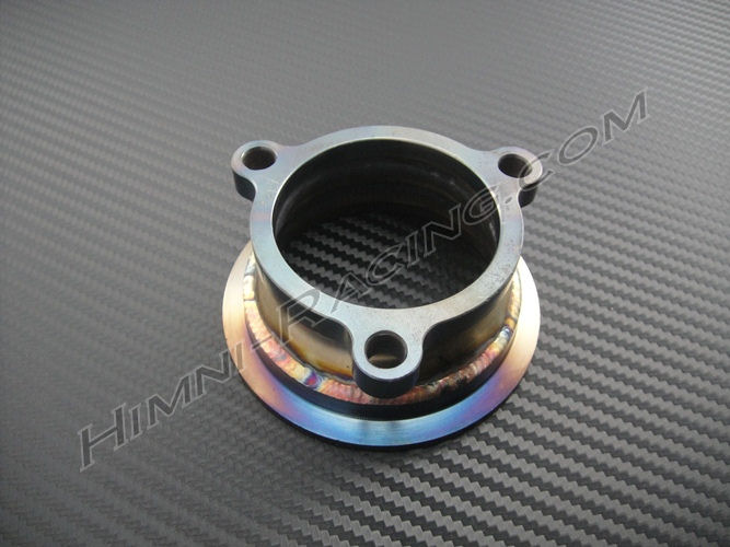 Flange Adapter,2.5in T3 T4 T04E 3 Bolt Holes to 2.5in V-Band Turbo Downpipe Adapter Flange 