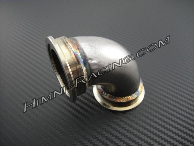 Outlet Pipe ISPEEDY 304 Stainless Steel Adaptor For Tial MVR 44mm Wastegate 90 Deg Elbow Inlet 