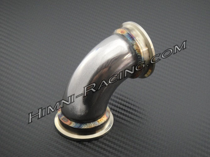 Stainless Steel 90 Deg Elbow Inlet & Outlet Downpipe MVR Tial 44mm Wastegate